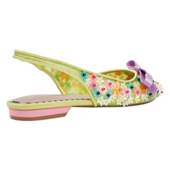BETSEY JOHNSON Laylah Slingback Sequined Flats - Picture 2 of 5